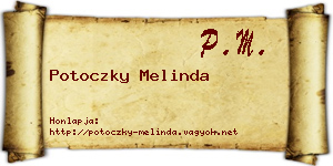 Potoczky Melinda névjegykártya